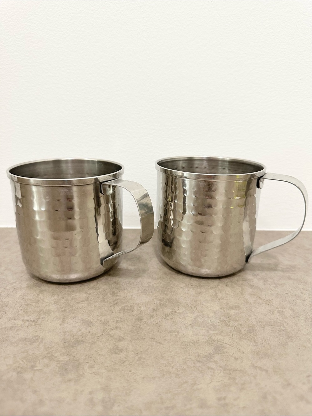 Threshold Hammered Stainless Steel Mug Set of 2 - Silver Moscow Mule